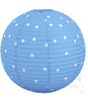 Eglo Pendelleuchte,  Rund Blau mit Punkten 40cm Durchmesser