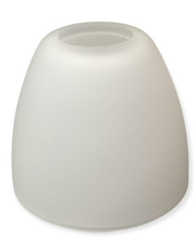 Lampenglas Ersatzglas Ø60mm Höhe 52mm Loch Ø23mm G9 weiß matt Tulpe Opalglas Leuchtenglas