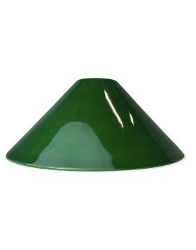 Schusterschirm Ersatzglas Ø300mm Höhe 125mm Loch Ø42mm E27 grün glänzend Opalglas Pendelschirm