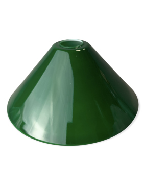 Schusterschirm Ersatzglas Ø300mm Höhe 125mm Loch Ø42mm E27 grün glänzend Opalglas Pendelschirm