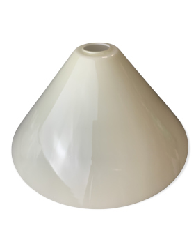 Schusterschirm Opalglas glänzend beige Ø350mm Höhe 170mm