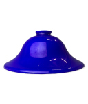 Lampenglas Ersatzglas Ø250mm Höhe 105mm Kragen Ø56mm Kobalt blau Kronenschirm Opalglas Pendelschirm