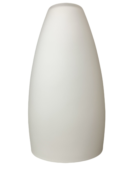 Lampenglas Ersatzglas Ø113mm Höhe 200mm Loch Ø30mm E14 weiß mattTulpe Opalglas Leuchtenglas