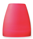 Lampenglas Ersatzglas Ø58mm Höhe 65mm Loch Ø22mm G9 rot matt Tulpe Leuchtenglas 
