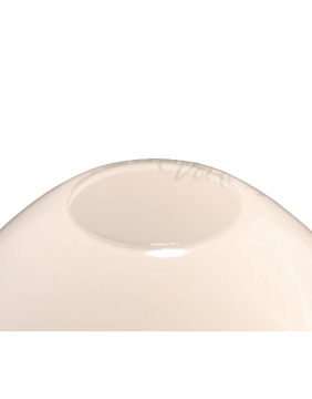 Lampenglas Ersatzglas Ø175mm Höhe 180mm Loch Ø42mm E27 weiß glänzend Tulpe Opalglas Leuchtenglas