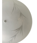 Lampenglas Ersatzglas Ø270mm Höhe 86mm satiniert mit geschliffenem Muster Reet
