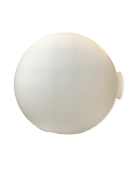 Kugel Opal weiß matt Ø350mm mit Griffrand 100mm