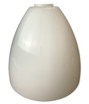 Lampenglas Ersatzglas Ø225mm Höhe 220mm Loch Ø42mm E27 weiß glänzend Tulpe Opalglas Leuchtenglas