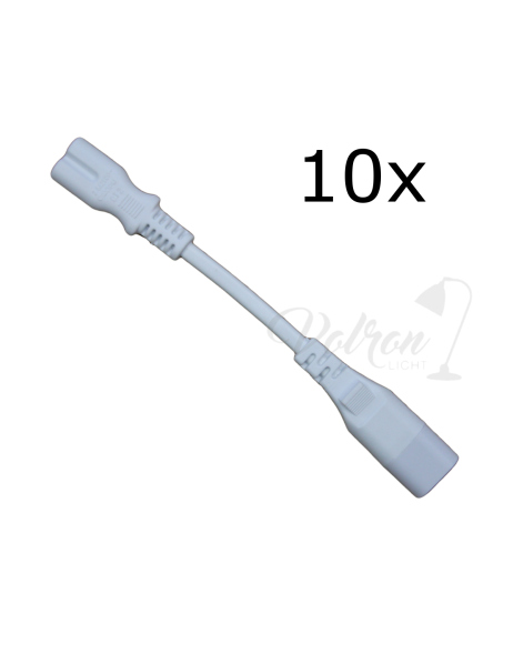 10x Verbindungskabel 15cm weiß Zubehör Verbindungselement für Unterbauleuchten Lampen 