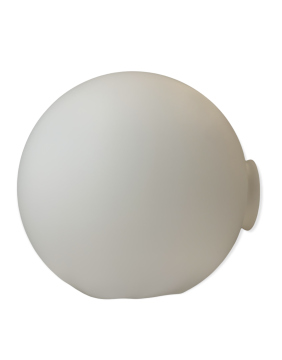 Kugel Opal weiß matt Ø300mm mit Griffrand 100mm