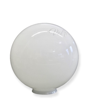 Kugel Opal weiß glänzend Ø300mm mit Griffrand 100mm