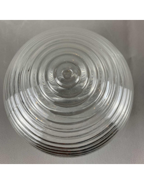 Gewindeglas Keller- und Außenleuchten Ø150mm Gewinde 84,5mm "Rings" klarglas Ersatzglas