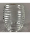 Gewindeglas Keller- und Außenleuchten Ø125mm Gewinde 84,5mm "Barrel" Klarglas Ersatzglas