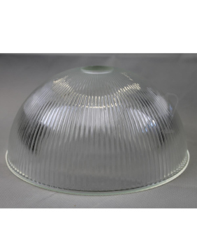 Lampenschirm Riffelglas Klarglas Ø380mm H190mm E27 geeignet