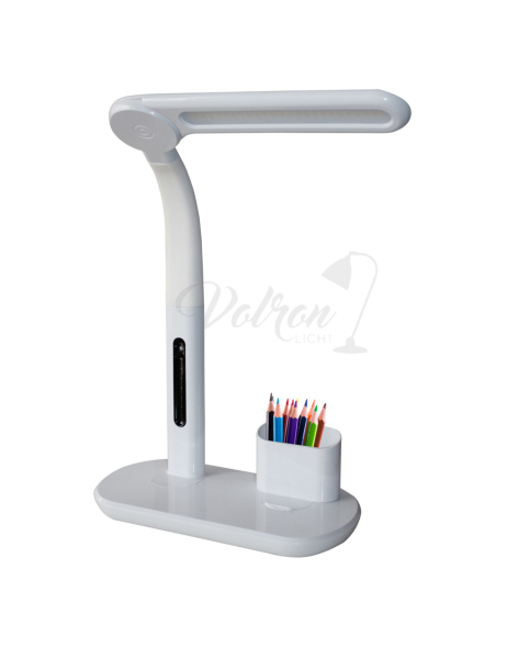 Micasa LED Tischleuchte PILAR 4,5W Schreibtischlampe Leselampe Bürolampe dimmbar weiß