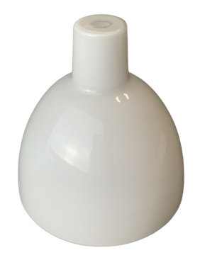 Lampenglas Ersatzglas Ø155mm Höhe 155mm Loch Ø16mm weiß...