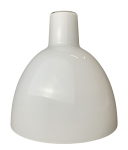 Lampenglas Ersatzglas Ø155mm Höhe 155mm Loch Ø16mm weiß glänzend Opalglas Pendelschirm