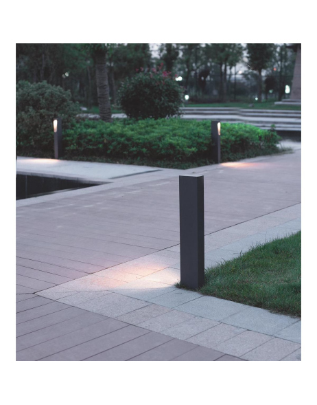 Malmbergs LED Außenlampe Wandleuchte Eklof 2x 8W IP54 Alu Silber Garten Terasse 