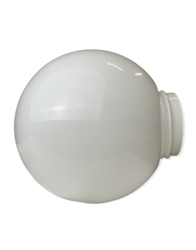 Gewindeglas Ø150mm Gewinde 84,5mm weiß glänzend Opalglas Kugel Ersatzglas