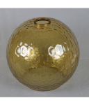 Lampenglas Ersatzglas Ø250mm Loch Ø45mm E27 Gold Lüster Leuchtenglas