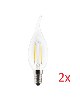 2x Müller Licht Retro LED Leuchtmittel E14 2,5W 250lm...