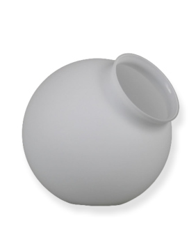 Kugel Opal weiß matt Ø160mm mit Kragenrand Ø80mm