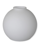 Lampenglas Ersatzglas Ø134mm Höhe 120mm Loch Ø42mm E27 weiß matt Opalglas Leuchtenglas