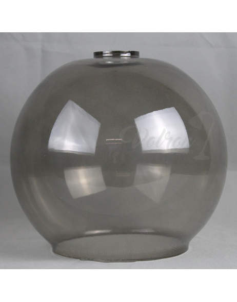 Lampenglas Ersatzglas Ø245mm Höhe 217mm Loch Ø45mm Grau Rauchglas Halbkugel Pendelschirm 
