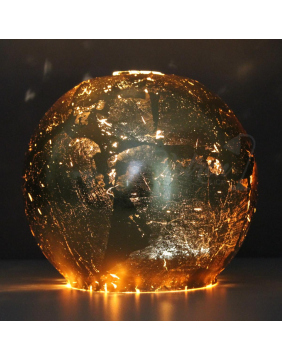 Halb-/Kugel Pendelleuchtenglas Höhe 217mm Ø245mm Gold...