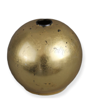 Lampenglas Ersatzglas Ø245mm Höhe 217mm Loch Ø45mm Gold Vintage Halbkugel Pendelschirm