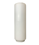 Lampenglas Ersatzglas Ø102mm Höhe 315mm Kragen Ø80mm weiß glänzend Zylinder Opalglas