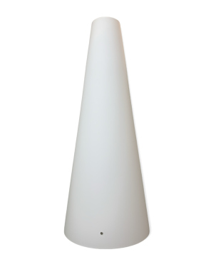 Lampenglas Ersatzglas Ø225mm Höhe 570mm Loch Ø75mm seidenmatt Kelch Opalglas Leuchtenglas