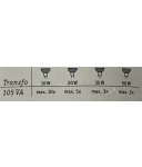 Paulmann Elektroniktrafo 35-105W 230V dimmbar grau schwarz