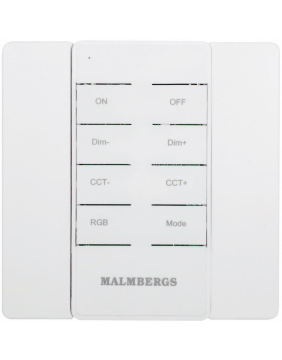 Malmbergs Smart Home RF Wand-Controller Fernbedienung DIM/CCT/RGB/SZENE 9917045