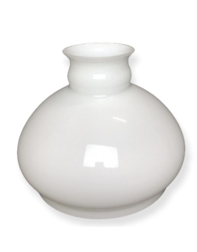 Petroleumschirm Vestaschirm Bauch Ø220mm Ringauflage Ø185mm Opalglas weiß glänzend 
