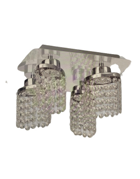 Briloner LED Deckenleuchte Deckenlampe 4-flg. chrom...