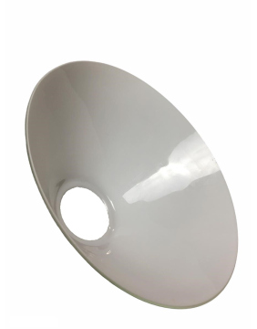 Schusterschirm Ersatzglas Ø200mm Höhe 95mm Öffnung Ø42mm weiß glänzend Opalglas Pendelschirm