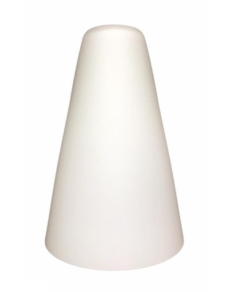 Lampenglas Ersatzglas Ø100mm Höhe 150mm Loch Ø30mm E14 weiß matt Kelch Opalglas Leuchtenglas