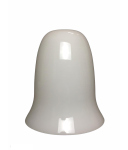 Lampenglas Ersatzglas Ø150mm Höhe 160mm Loch Ø42mm E27 weiß glänzend Glocke Opalglas Leuchtenglas