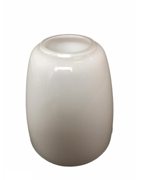 Lampenglas Ersatzglas Ø80mm Höhe 90mm Loch Ø30mm E14 weiß...