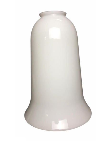 Lampenglas Ersatzglas Ø215mm Höhe 300mm Kragen Ø80mm weiß glänzend Glocke Opalglas