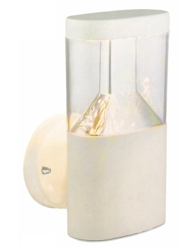 Globo LED Außenleuchte Wandlampe 1-flg weiß Edelstahl Kunststoff 7W 500lm warmweiß 3000K IP44