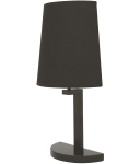 Malmbergs Design Tischlampe Tischleuchte BASIC schwarz Stahl Textilschirm E14 max.40W IP20 ON/OFF Schalter