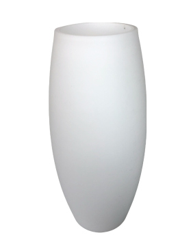 Lampenschirm Ersatzglas  Ø65mm Höhe 145mm Loch Ø38mm weiß matt Bestückungsglas Opalglas Leuchtenglas