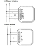 Malmbergs Smart Home Bluetooth RF Wandschalter Module 2 Wege Schalter 9917054 Alexa Google App