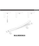 Malmbergs LED Alu Profil Aufputz flach FUORI 1m inkl.opaler + klarer Abdeckung + Endkappen + Montageklammern  zur einfachen Montage von LED-Stripes 9975103