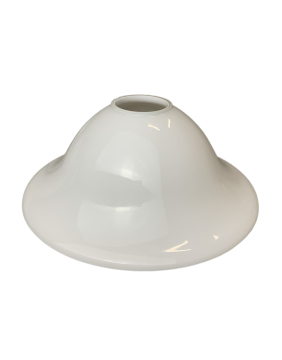 Lampenglas Ersatzglas Ø225mm Höhe 85mm Loch Ø45mm weiß glänzend Glocke Opalglas Leuchtenglas